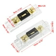 thumbnail image 4 of Unique Bargains 1 Set Car Audio 0 4 8 Gauge Inline ANL Fuse Holder Transparent Fuse Block with 2pcs 500A Fuse, 4 of 7