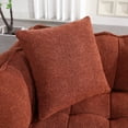 thumbnail image 3 of PORKISS Oversized Bean Bag Chair with 2 Pillows, Giant Large Loveseat Bean Bag Chair Couch for Adults Teens, Chenille Fabric Sofa, Red Brown, 3 of 12