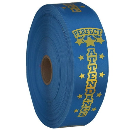 Attendance Award Seal - Premium Ribbon Rolls - Perfect Attendance School Award Ribbons