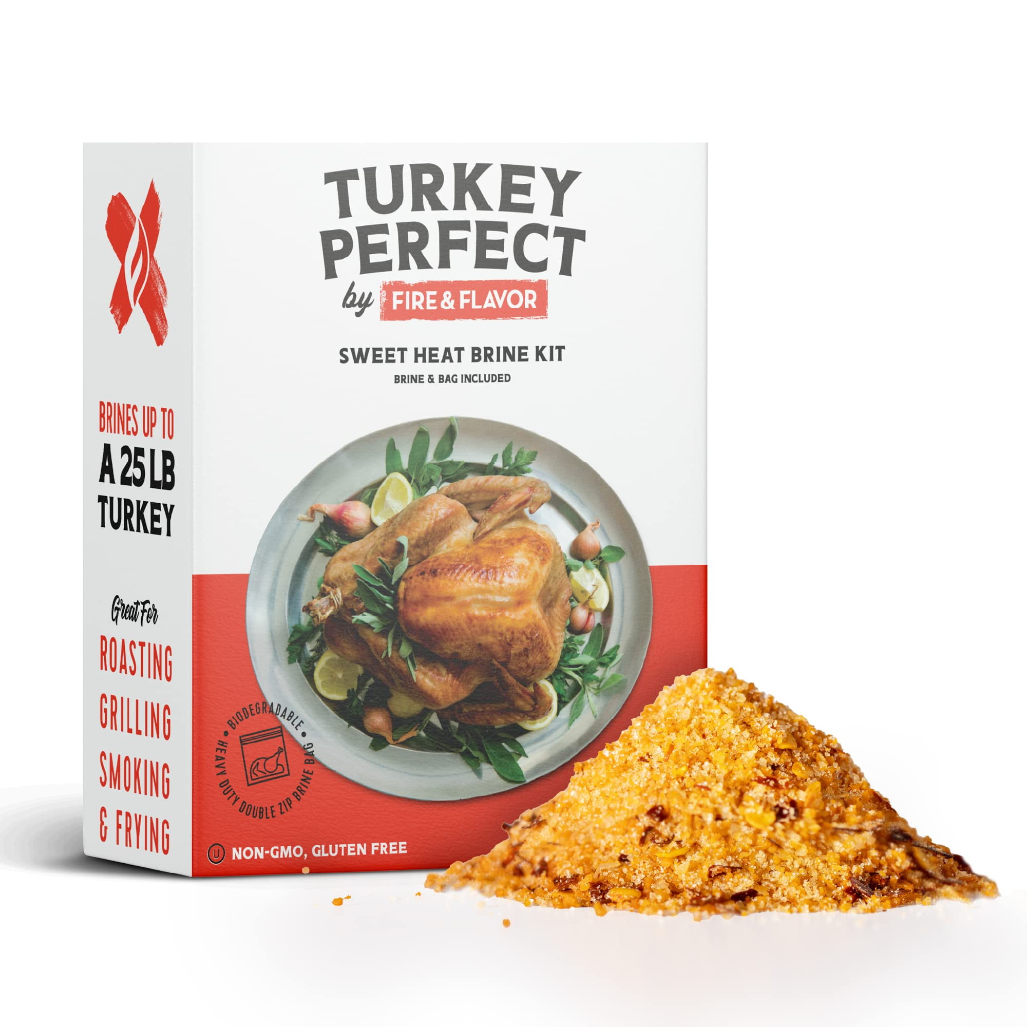 Fire & Flavor Sweet Heat Turkey Perfect Brine Turkey Brine Kit with
