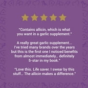Zhou Extra Strength Garlic with Allicin | Powerful Immune System Support | 90 CT