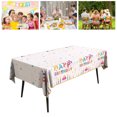 thumbnail image 3 of YAOMOBB Birthday Party Decoration Supplies Disposable Premium Decorative Tablecloth 10 Pcs Waterproof Tablecloth for Rectangle Tables 72 x 54 Inch, 3 of 7