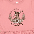 thumbnail image 4 of Inktastic I'm Only Here for the Goats Girls Toddler Dress, 4 of 5