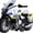 White, variant on BTEPSGA Pull Back Toy Motorcycle with Sound and Light Toy