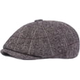 thumbnail image 3 of CoCopeaunts Newsboy Hats for Men Beret Vintage Retro Octagonal Newsboy Cap Autumn Winter Artist Painter Plaid Beret Hat, 3 of 7