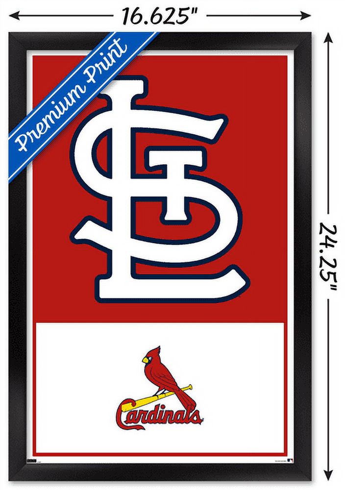 MLB St. Louis Cardinals - Logo 22 Wall Poster, 14.725" x 22.375" Framed