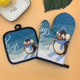 thumbnail image 1 of Merry Christmas Decorations Christmas Gloves Oven Mitts Set for Home Decor Xmas Ornaments Navidad New Year Decor Kitchen Supply, 1 of 4