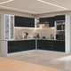 thumbnail image 1 of Cocina Integral Completa Modular Madesa Lux 566cm BN, 1 of 10