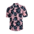 thumbnail image 4 of Button Front Hawaii Shirt,Men Short Sleeve Shirt Summer Short Sleeve Button Front Shirt Coconut Printed Shirt Elevated Design, 4 of 8