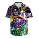 thumbnail image 5 of Camisas de Manga Larga para Hombres, Botón de Impresión Blusa de Cuello, Camisa de Poliéster de Moda Casual, 5 of 9