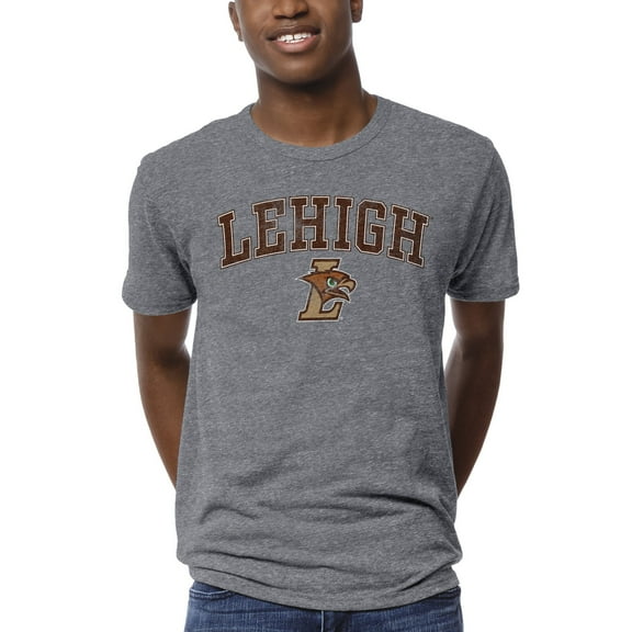 Men's League Collegiate Wear Heather Gray Lehigh Mountain Hawks 1965 Victory Falls T-Shirt