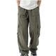 thumbnail image 1 of Pantalones largos para hombre, estilo casual, con cintura elástica y bolsillos, a la moda para exteriores, 1 of 7