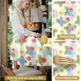 thumbnail image 5 of Pioneer Flower Floral Print Pattern Round Tablecloth 60 X 60 Inch, Wrinkle Resistant Wipeable Table Cloth for Kitchen Dining Picnic Patio Party, 5 of 6