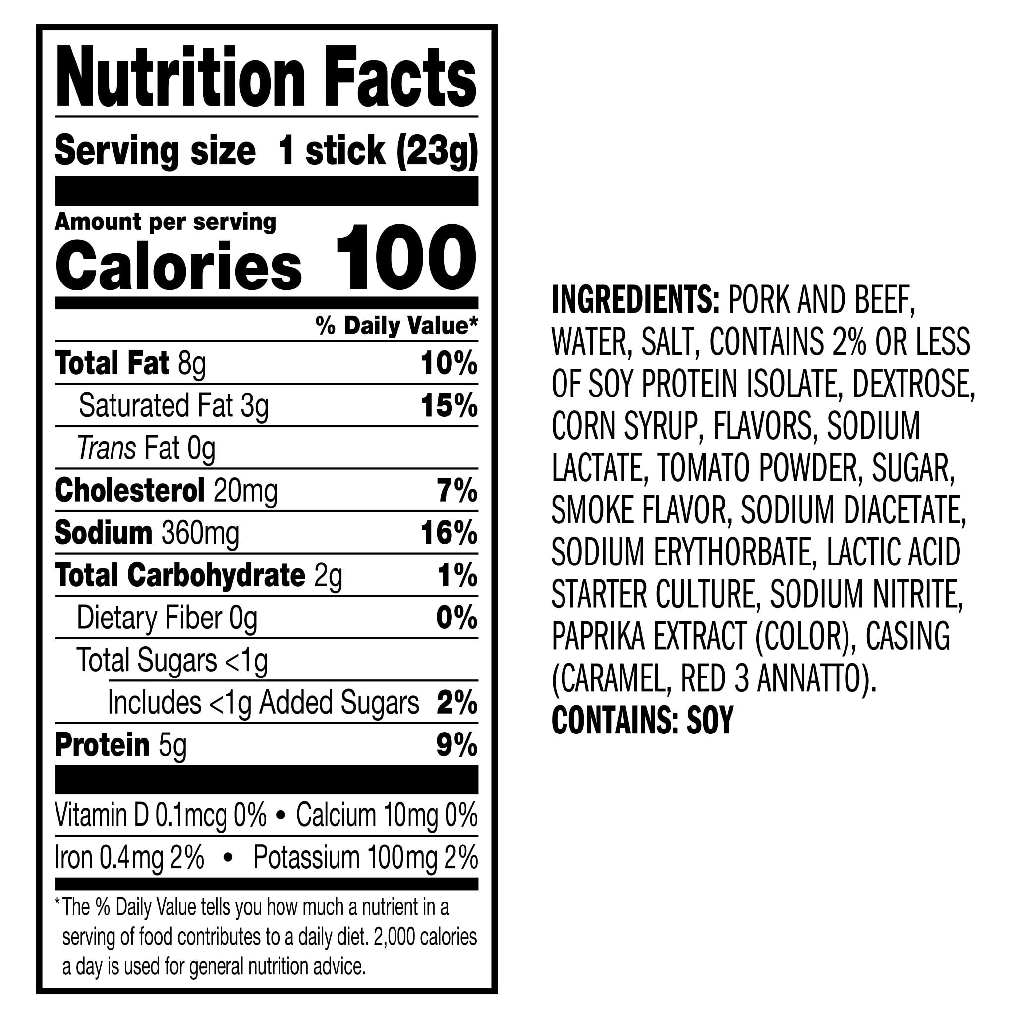 Jack Link's Meat Snack Stick, Protein Snack, Original, .8oz