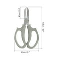 thumbnail image 2 of Uxcell Garden Scissors Floral Shears Floral Scissor Gardening Pruning Shears Grey 3 Pcs, 2 of 5