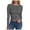 Dark Gray, variant on GEWSEY Women's Boat Neck Tops Long Sleeve Shirts Casual Fitted Tee Shirts Solid Color Fall Basic Clothes (Dark Gray, XL)
