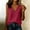 Red, variant on Qulqfy Casual Womens Blouses V-Neck Sleeveless Solid Cotton Linen Loose Spring Summer Dressy Trendy Tops for Women 2026 L