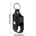 thumbnail image 2 of Inhaler Storage Solution PU Leather Protective Holder Keychain Metal Buckle For Camping Hiking School Daily Use, 2 of 3