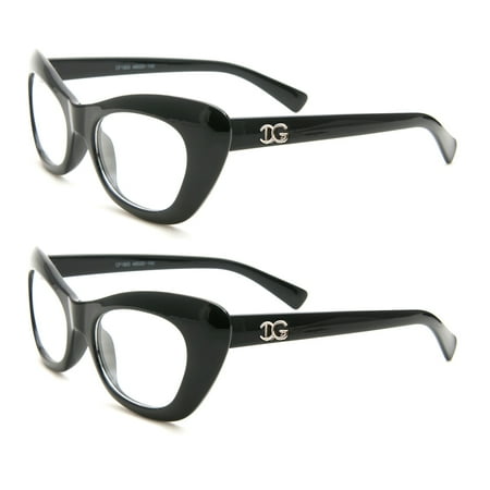 Acetate Temples Frame - Newbee Fashion - Casual Simple Squared Durable Frames Temple Design Clear Eye Glasses