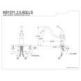 thumbnail image 2 of Kingston Brass KB1575GLLS 8 in. Georgian Centerset Kitchen Faucet without Sprayer, Oil Rubbed Bronze, 2 of 2