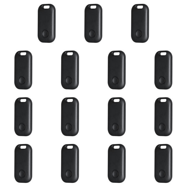 Localizador S6 Dispositivo Antipérdida Ultrafino Llavero 5.0 Buscador Aplicaciones (negro)