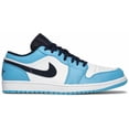 thumbnail image 1 of Ni - ke Size 8 - Jordan 1 Low UNC 2021 Black/University Blue/White, 1 of 2