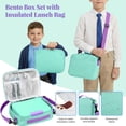 thumbnail image 4 of Bento Lunch Box Set for Kids with 9.5oz Soup Thermo Leak-Proof Lunch Food Container with Insulated Hot Food Jar for Kid Toddler Girls Boys Teens to School,Travel Purple, 4 of 8