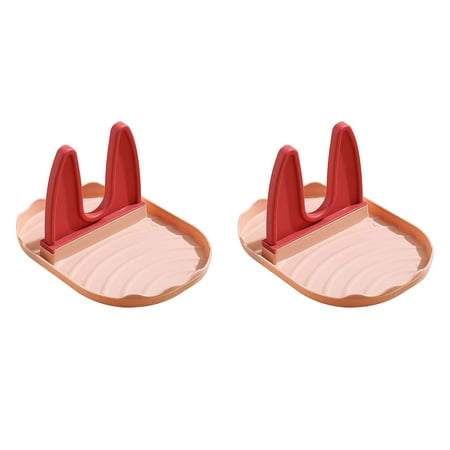 

Kitchen and Dining 2Pcs Household Pot Cover Rack Multifunctional Spatula Rack Plastic Kitchen Storage Rack Cooktop Storage Rack Chopsticks Spoon Cutlery Rack Clearance