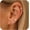 Gold-4Pair Earrings, variant on Gold Hoop Earrings for Women, Small 14K Gold Plated Huggie Hoop Earrings Dainty Earring Stacks Hypoallergenic Simple Cartilage Earring Sets for Multiple Piercing Jewelry