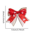 thumbnail image 2 of Vrorvz Christmas Ornaments Christmas Bow Tree Decoration Double Layered Bow with Bells for Gift Box Packaging Home Decor Versatile Festival Accessory Unique Christmas Ornaments 3.9in Red, 2 of 5