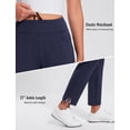 thumbnail image 4 of Pantalones BALEAF para mujer, con forro polar, impermeables, color azul marino, talla L, 4 of 7