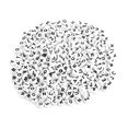 thumbnail image 1 of 500 Uds. Cuentas redondas de acrílico con una sola letra AZ, cuentas blancas, accesorios para collar y pulsera DIY, 1 of 5