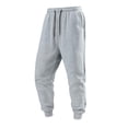thumbnail image 4 of Men Joggers Sweatpants Athletic Running Drawstring Workout Track Pants with Pockets Lightweight Slim Fit Gray, 4 of 7