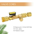 thumbnail image 4 of R410A R22 Valve Core Remover Installer Tool with Dual Size SAE 1/4 & 5/16 Port for R404A R407C R134A R12 R32 HVAC System, 4 of 8