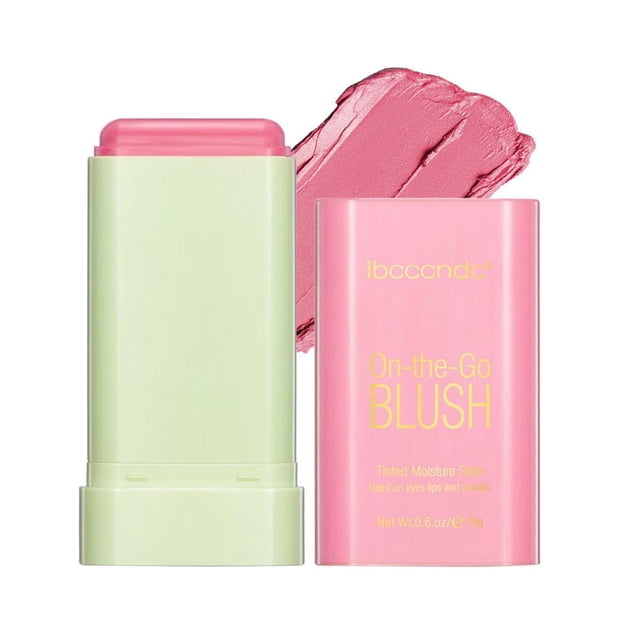 UOYOTT New Smooth Powder Blusher Cream Beautify Lip Cheek Dual-use Makeup Powder Blusher Stick