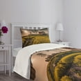 thumbnail image 3 of Ambesonne Country Home Quilted Bedspread Set 2 Pcs, Old Rural House, Twin Size, Multicolor, 3 of 5