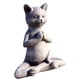 thumbnail image 1 of Estatua De Gato Zen, Decoración De Meditación, Decoración De Yoga, Monumento A Mascotas Para El Hogar, Oficina, Jardín, 1 of 7