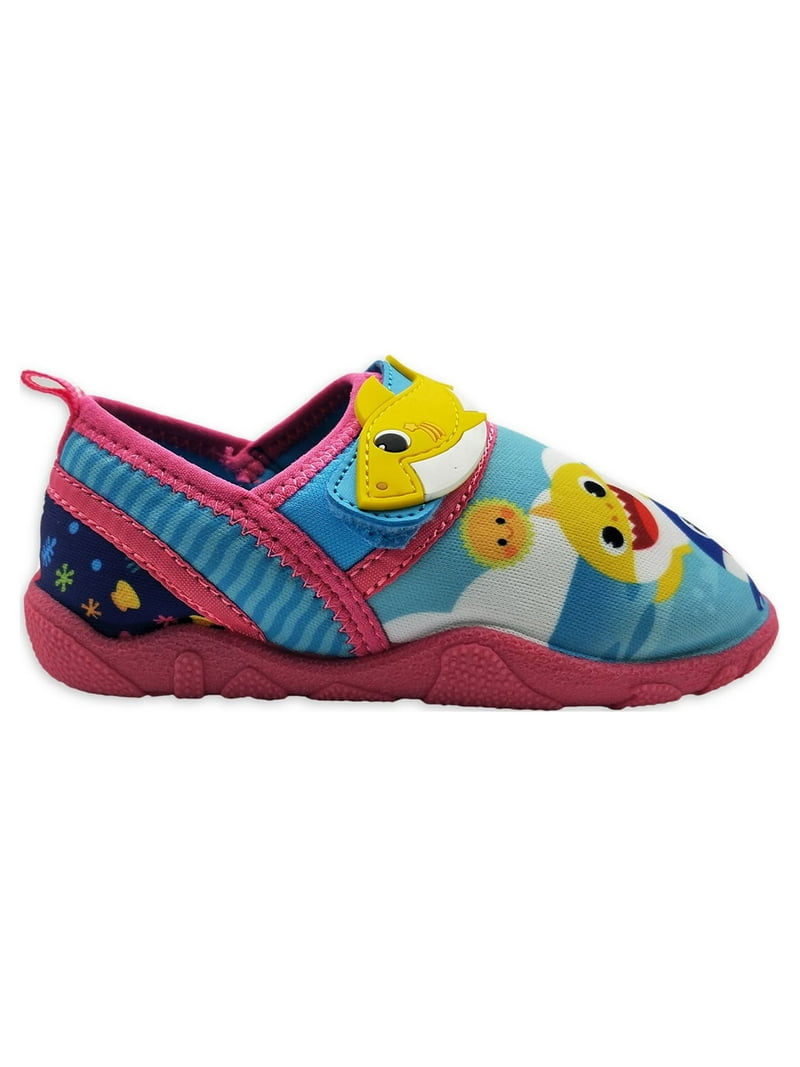 Baby Shark Kids Water Shoes, Hook Loop Closure Multicolor, Size