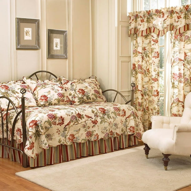 Waverly Charleston Chirp 5 Piece Daybed Quilt Set Com - Waverly Daybed Bedding Sets Waverly Charleston Chirp 5 Piece Daybed Quilt Set Com - Waverly Daybed Bedding Sets