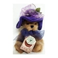 thumbnail image 1 of Boyds Bear "Bernadette Debearvoire" Teddy Bear Purple Hat 918443, 1 of 2