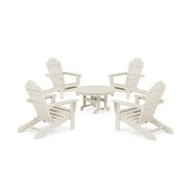 Trex Outdoors 5-Piece Monterey Bay Folding Outdoor Adirondack Chair Conversation Group in Sand Castle