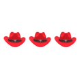 thumbnail image 1 of Decodeary Western Outback Cowboy Hat Channel Inner Cowboy Classic Hat Large Brim Provides red 3Set, 1 of 6