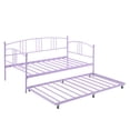 thumbnail image 4 of AKDSteel Metal Daybed With Steel Slat Support And Arched Headboard, Perfect For Living Room Or Bedroom, 4 of 7