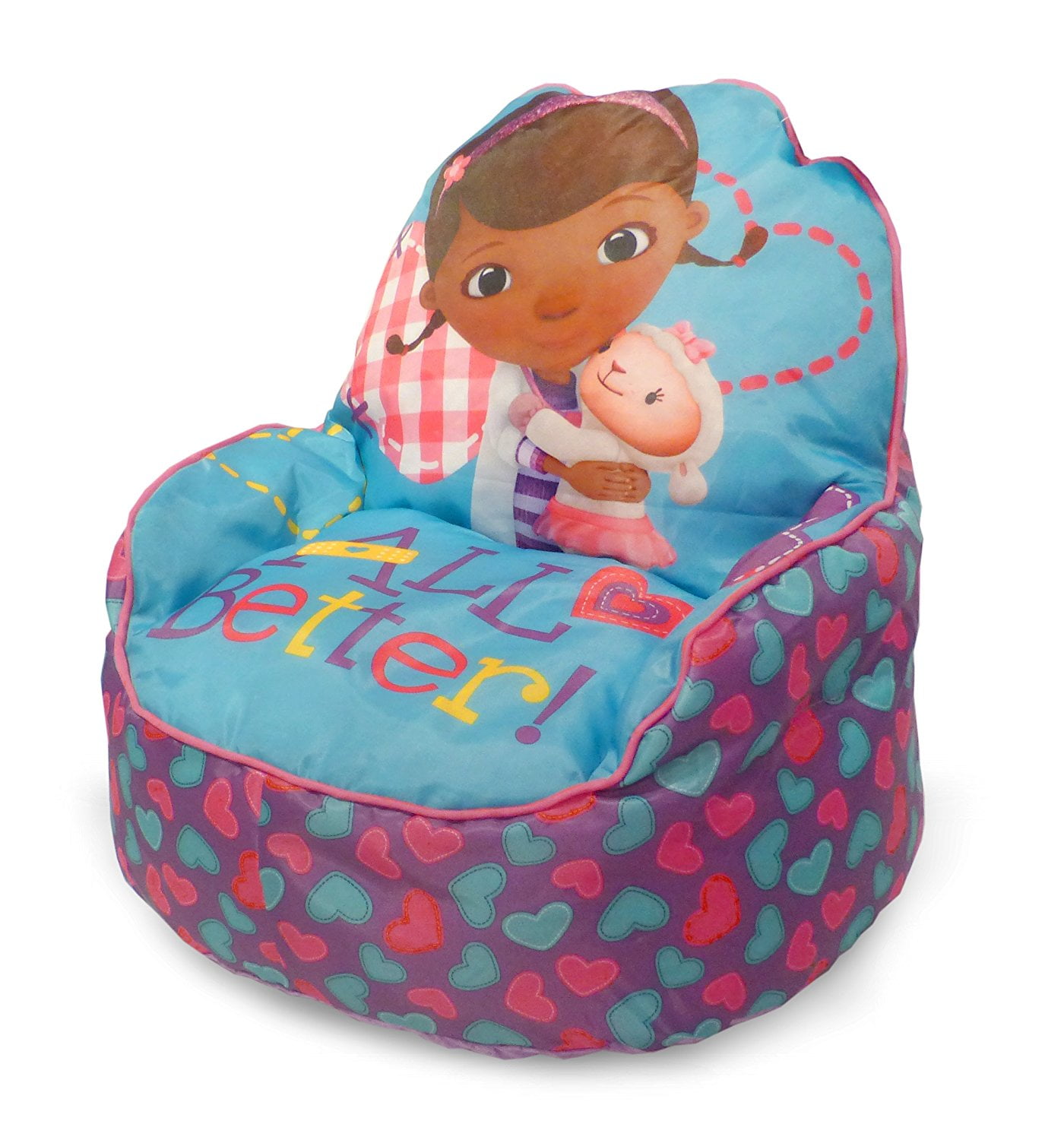 disney doc mcstuffins toddler bean bag sofa chair – walmart