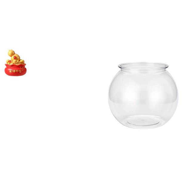 Adorno De Cornucopia Con Forma De Cuenco Del Tesoro Para Festivales Con Pecera Transparente Y Jarrón Transparente Para Dormitorio, Sala De Estar, Regalo De Inauguración De La Casa.