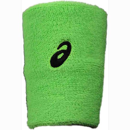 Asics Mens Deuce Wristband Tennis Athletic Compression & Base Layer Performance - Green (Best Base Layer Socks)