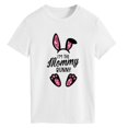 thumbnail image 1 of Gibobby Casual Playera de Manga Corta para Mujer Conejo Pascua Estampado suelto Camiseta corta Tema festivo Manga corta(Blanco,G), 1 of 4