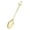 Golden, variant on Homelife Coffee Spoon Vintage Engraved Flower Pattern Faux Crystal Top Long Handle Food Grade Tableware Zinc Alloy Ice Cream Dessert Scoop Scooper Kitchen Supplies