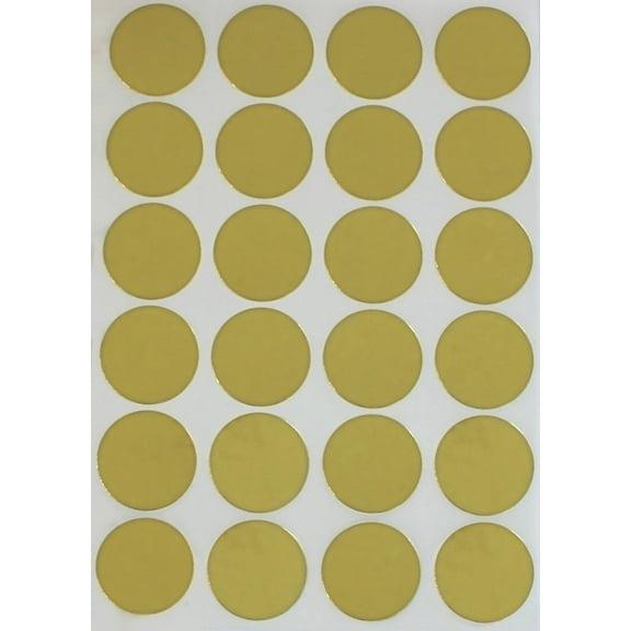 Gold Dots stickers, Round label dots 25mm - 120 pack by Royal Green