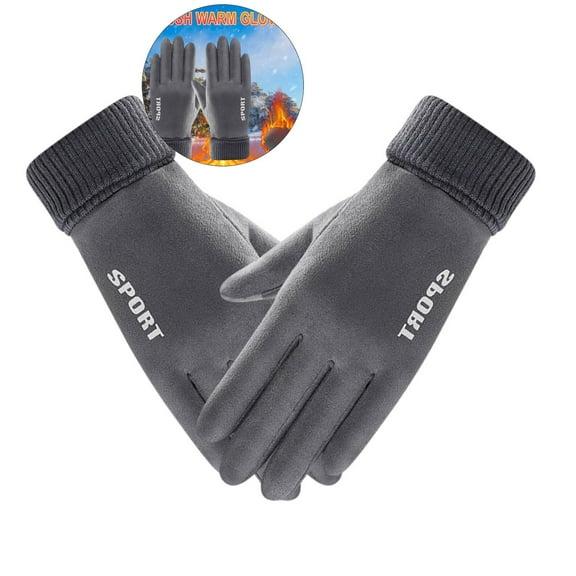 Yoloke Winter Gloves for Cold Weather Anti-Slip Thermal Running Gloves for Touchscreen Windproof Water-Resistant Gloves for Outdoor Cycling Hiking Driving Skiing